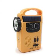 Sptblanche sptblanche Outdoor Emergency Hand Crank Radio,Multi-Functional 4-Way Powered LED Camping Lantern Flashlight with AM/FM Radio Cell Phone Charger Emergency