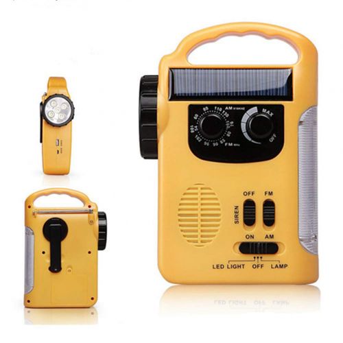  Sptblanche sptblanche Outdoor Emergency Hand Crank Radio,Multi-Functional 4-Way Powered LED Camping Lantern Flashlight with AMFM Radio Cell Phone Charger Emergency