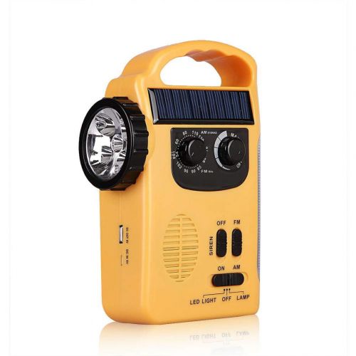  Sptblanche sptblanche Outdoor Emergency Hand Crank Radio,Multi-Functional 4-Way Powered LED Camping Lantern Flashlight with AMFM Radio Cell Phone Charger Emergency