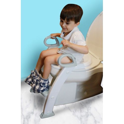  [아마존베스트]Spuddies Spuddies Potty with Ladder, White/Gray, One Size