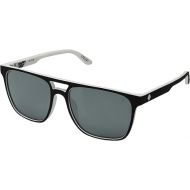 SPY Czar Sunglasses Whitewall Black White with Happy Platinum Spectra Lens