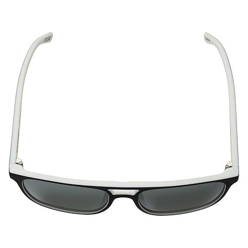  SPY Czar Sunglasses Whitewall Black White with Happy Platinum Spectra Lens