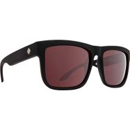 Spy Optic Discord Polarized Flat Sunglasses (Black - Happy Rose Polar w/Light Silver Spectra Mirror)