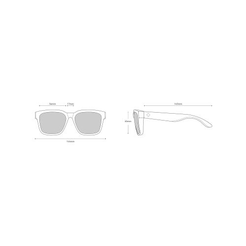  Spy Optic Bowie Flat Sunglasses, 56 mm (Smoke Tortoise)