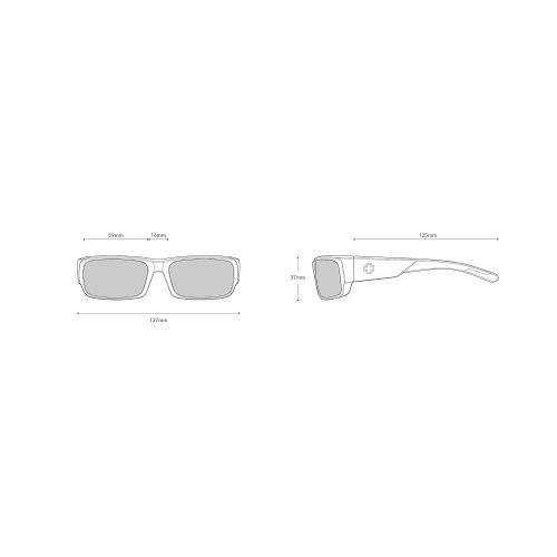  Spy Optic Caliber Wrap Sunglasses