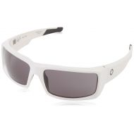 Spy Optics General Matte White - Grey Wrap Sunglasses