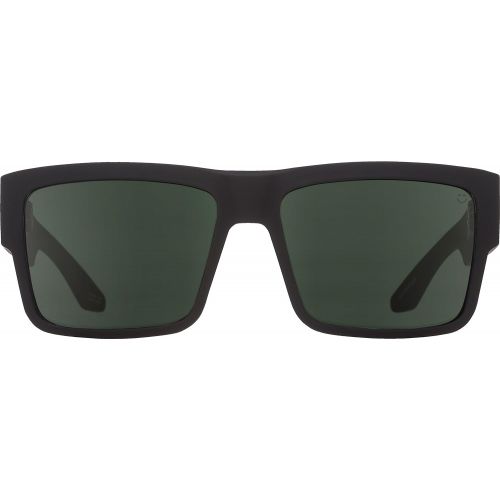  Spy Optic Cyrus Flat Sunglasses, Matte Black/Happy Gray/Green, 58 mm