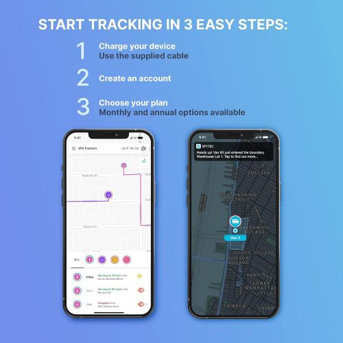  Spytec GPS GL300 Real-Time GPS Tracker for Vehicles Cars Trucks Loved Ones Asset Tracker with App and Free Weatherproof Magnetic Case