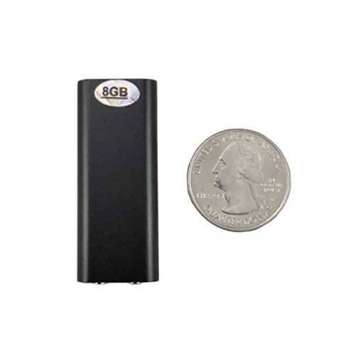  SpyCentre Security | Worlds Smallest Micro Voice Recorder with 90 Hours of Storage | One Touch Voice Recording | 8GB Internal Flash Memory Digital Audio Recorder | Fast 2 Hour Rech