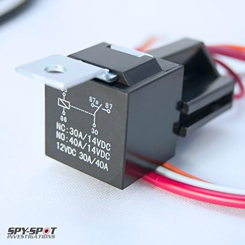  SpySpotGPS Tracker Spy Spot 4G Hard Wire Kill Switch GPS Vehicle Tracker - Remotely Disable the Ignition from Any Location - Locator Tracking Device - Black, 2 x 1.8 x 1 inches - US Coverage, Subscri