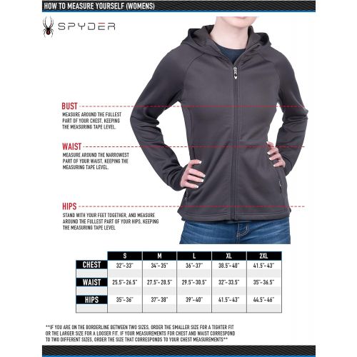  Spyder Womens Hayer Full Zip Premium Fleece Gameday Hoodie
