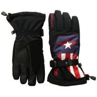 Spyder Active Sports Boys Marvel Overweb Ski Glove, Black/Captain, Large