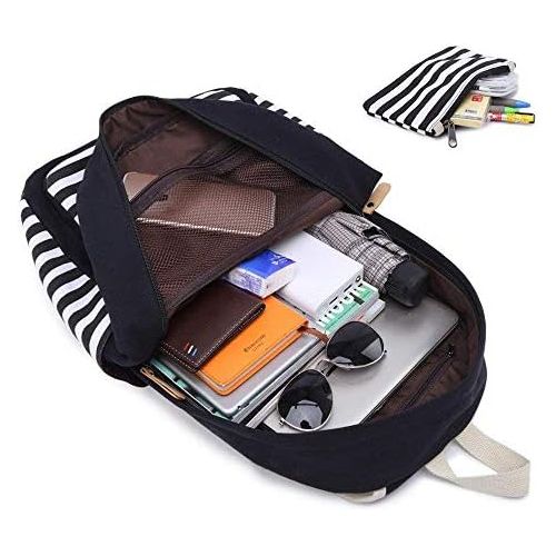  [아마존베스트]Sqoto School Backpack Daypack Shoulder Bag Laptop Bag, Unisex Fashion Rucksack Laptop Travel Bag College Bookbag