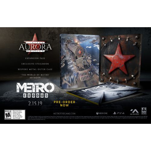스퀘어 에닉스 Square Enix Metro Exodus - Aurora Limited Edition, Deep Silver, PlayStation 4, 816819014769
