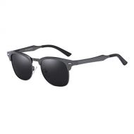 SX Men and Women Polarized Aluminum-Magnesium Sunglasses Outdoor Sports Riding Mirror (Color : Gun Frame)