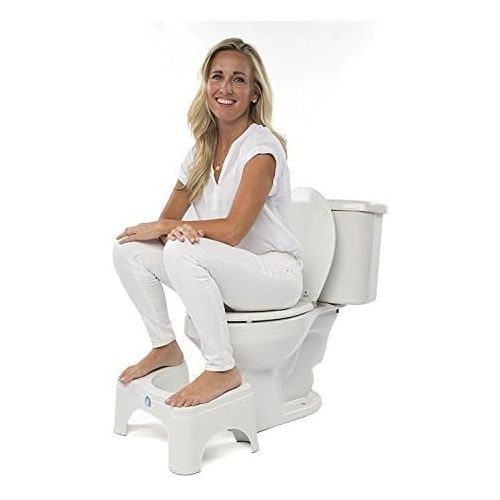  Squatty Potty The Original Bathroom Toilet Stool - Adjustable 2.0, Convertible to 7 inch or 9 inch Height, White