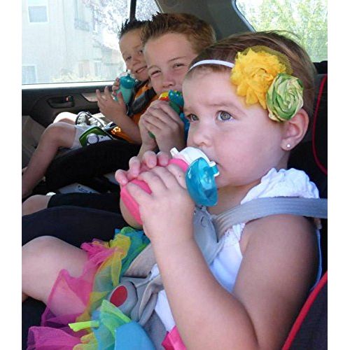  Blue 6 oz Squeasy Snacker Spill Proof Silicone Reusable Food Pouch - for Both Soft Foods and...