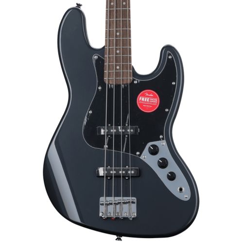  Squier Affinity Series Jazz Bass and Rumble 25 Combo Amp Bundle - Charcoal Frost Metallic with Laurel Fingerboard