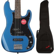 Squier Affinity Series Precision Bass with Gig Bag - Lake Placid Blue with Laurel Fingerboard