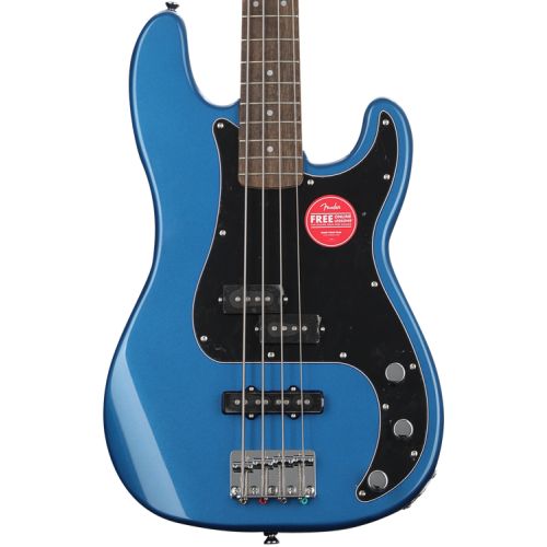  Squier Affinity Series Precision Bass with Gig Bag - Lake Placid Blue with Laurel Fingerboard