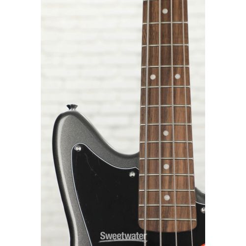  Squier Affinity Series Jaguar Charcoal Frost Metallic with Indian Laurel Fingerboard