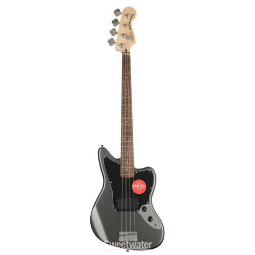  Squier Affinity Series Jaguar Charcoal Frost Metallic with Indian Laurel Fingerboard