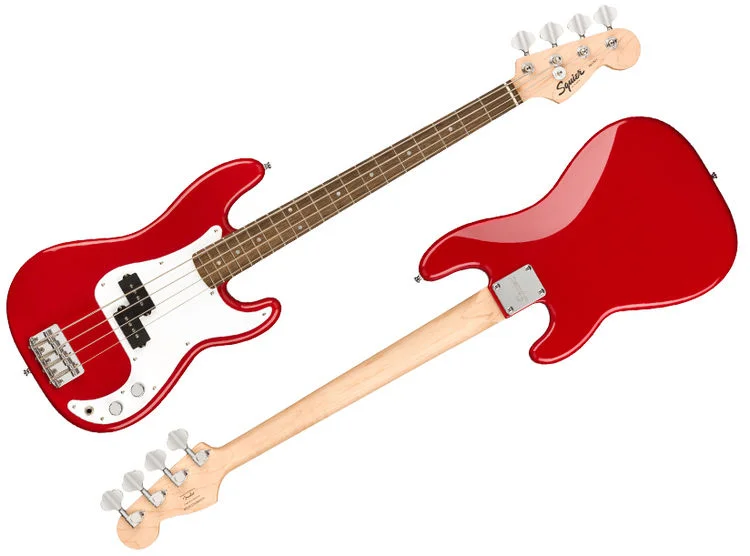  Squier Mini Precision Bass Electric Bass - Dakota Red with Laurel Fingerboard