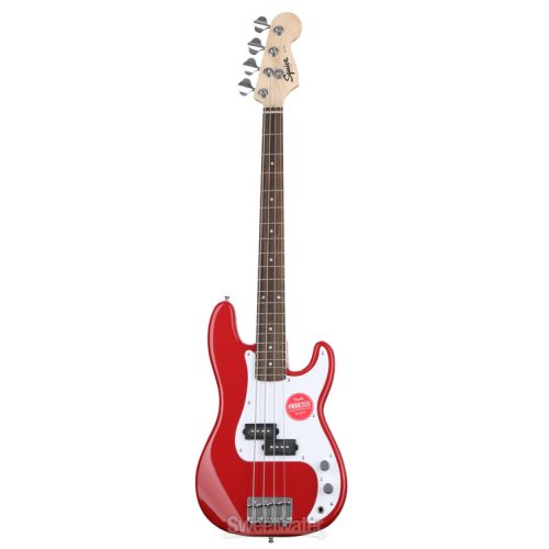  Squier Mini Precision Bass Electric Bass - Dakota Red with Laurel Fingerboard