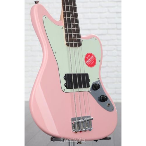  Squier Affinity Series Jaguar Bass H - Shell Pink, Sweetwater Exclusive