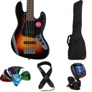 Squier Affinity Series Jazz Bass V Essentials Bundle - 3-color Sunburst