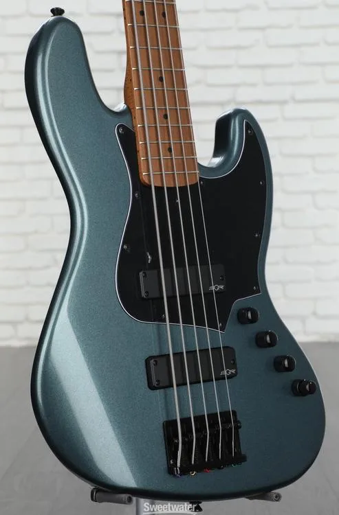  Squier Contemporary Active Jazz Bass HH V - Gunmetal Metallic Demo