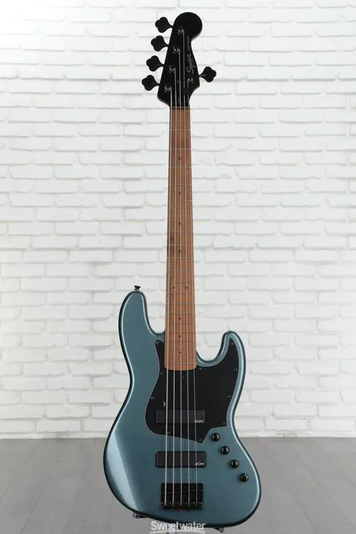  Squier Contemporary Active Jazz Bass HH V - Gunmetal Metallic Demo