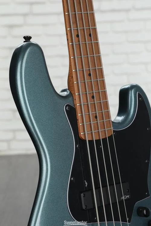  Squier Contemporary Active Jazz Bass HH V - Gunmetal Metallic Demo