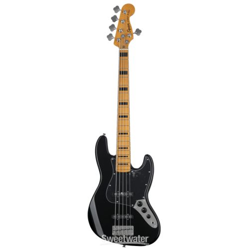  Squier Classic Vibe '70s Jazz Bass V - Black with Maple Fingerboard