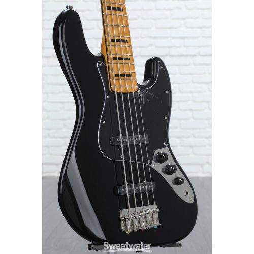  Squier Classic Vibe '70s Jazz Bass V - Black with Maple Fingerboard