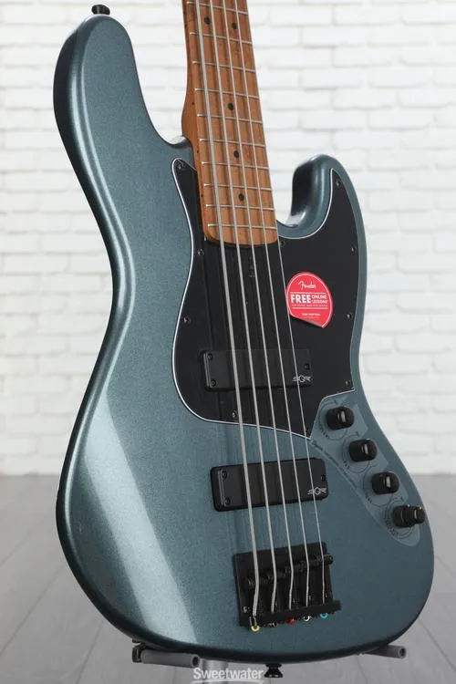  Squier Contemporary Active Jazz Bass HH V - Gunmetal Metallic