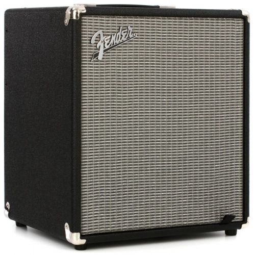  Squier Classic Vibe '70s Jazz Bass V and Rumble 100 Bass Combo Amp Essentials Bundle - Black with Maple Fingerboard