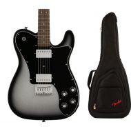 Squier Affinity Series Telecaster Deluxe Electric Guitar with Gig Bag - Silver Burst, Sweetwater Exclusive
