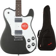 Squier Affinity Series Telecaster Deluxe Electric Guitar with Gig Bag - Charcoal Frost Metallic with Laurel Fingerboard