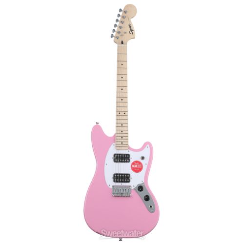  Squier Sonic Mustang HH Solidbody Electric Guitar - Flash Pink