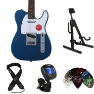 Squier Affinity Telecaster Essentials Bundle - Lake Placid Blue with Laurel Fingerboard