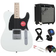 Squier Sonic Esquire Electric Guitar and Fender Amp Bundle - Alpine White