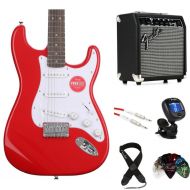 Squier Sonic Stratocaster HT Electric Guitar and Fender Amp Bundle - Torino Red