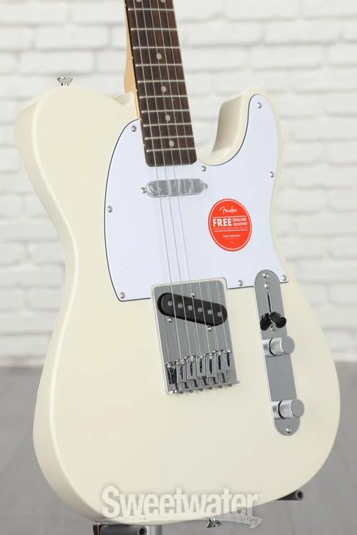  Squier Affinity Series Telecaster Electric Guitar - Olympic White with Laurel Fingerboard