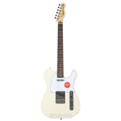  Squier Affinity Series Telecaster Electric Guitar - Olympic White with Laurel Fingerboard