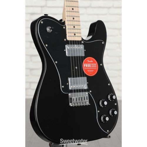  Squier Affinity Series Telecaster Deluxe Electric Guitar - Black with Maple Fingerboard