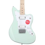 Squier Mini Jazzmaster HH Electric Guitar - Surf Green with Maple Fingerboard