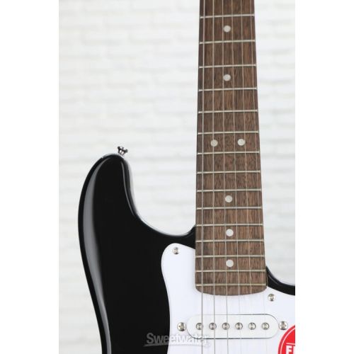  Squier Mini Stratocaster Electric Guitar - Black with Laurel Fingerboard