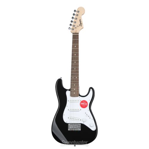  Squier Mini Stratocaster Electric Guitar - Black with Laurel Fingerboard