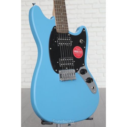  Squier Sonic Mustang HH Solidbody Electric Guitar - California Blue